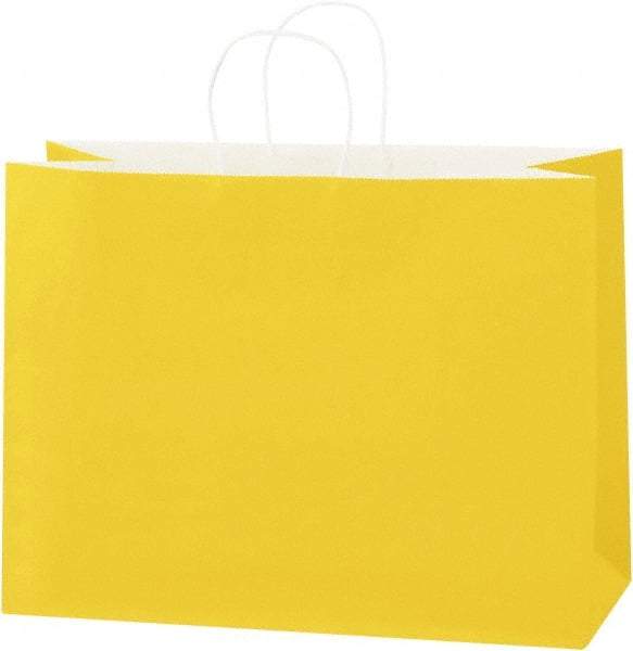Made in USA - Kraft Grocery Bag - 16 x 6 x 12, Buttercup - Apex Tool & Supply