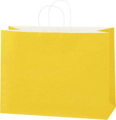 Made in USA - Kraft Grocery Bag - 16 x 6 x 12, Buttercup - Apex Tool & Supply