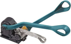 Made in USA - 3/4" Wide, Steel Crimper - Feed Wheel Function, Use with Steel Strapping - Apex Tool & Supply