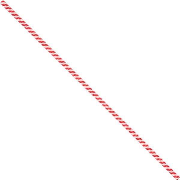 Made in USA - 6" Long, Bag Tie - Red/White - Apex Tool & Supply