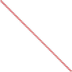 Made in USA - 6" Long, Bag Tie - Red/White - Apex Tool & Supply