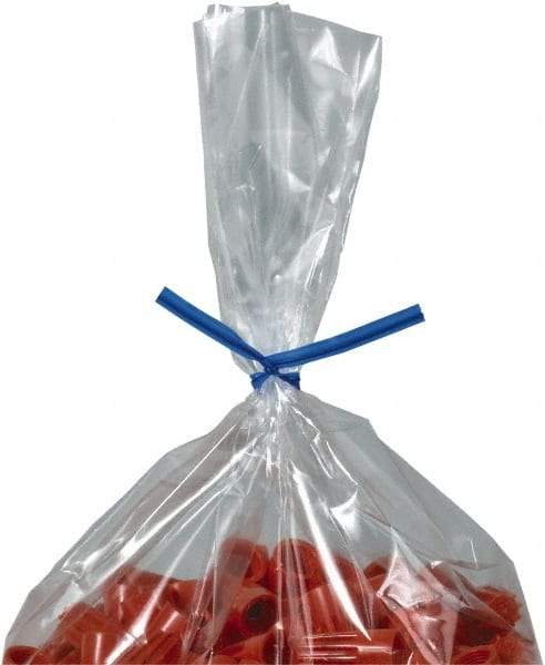 Made in USA - 8" Long, Bag Tie - Blue - Apex Tool & Supply