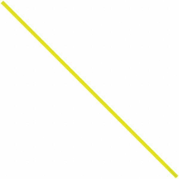 Made in USA - 6" Long, Bag Tie - Yellow - Apex Tool & Supply