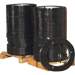 Made in USA - 760' Long x 1-1/4" Wide, Ribbon Wound Coil Steel Strapping - 5,500 Lb Capacity, 0.031" Thick - Apex Tool & Supply