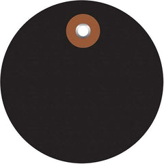 Made in USA - Safety & Facility Blank Tag - Black Vinyl - Apex Tool & Supply