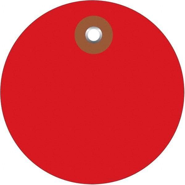 Made in USA - Safety & Facility Blank Tag - Red Vinyl - Apex Tool & Supply