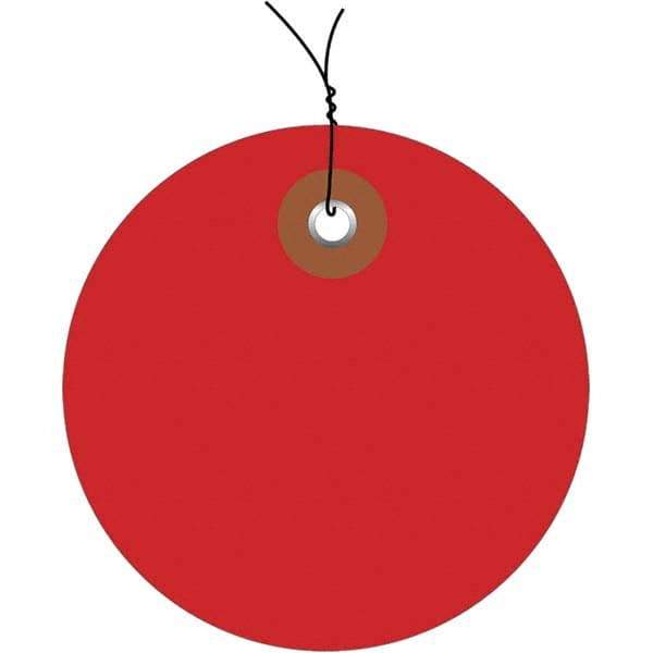 Made in USA - Safety & Facility Blank Tag - Red Vinyl - Apex Tool & Supply