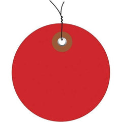 Made in USA - Safety & Facility Blank Tag - Red Vinyl - Apex Tool & Supply