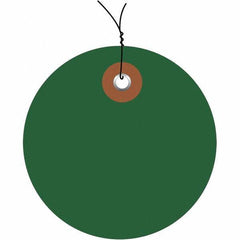 Made in USA - Safety & Facility Blank Tag - Green Vinyl - Apex Tool & Supply
