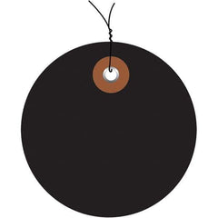 Made in USA - Safety & Facility Blank Tag - Black Vinyl - Apex Tool & Supply