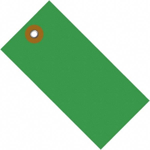 Dupont - 5-3/4" High x 2-7/8" Long, Safety & Facility Blank Tag - Green Spunbonded Olefin - Apex Tool & Supply