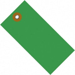 Dupont - 2-3/4" High x 1-3/8" Long, Safety & Facility Blank Tag - Green Spunbonded Olefin - Apex Tool & Supply