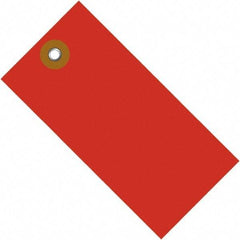 Dupont - 6-1/4" High x 3-1/8" Long, Safety & Facility Blank Tag - Red Spunbonded Olefin - Apex Tool & Supply