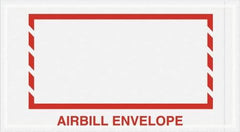 Value Collection - 1,000 Piece, 5-1/2" Long x 10" Wide, Packing List Envelope - Airbill Envelope, Red - Apex Tool & Supply