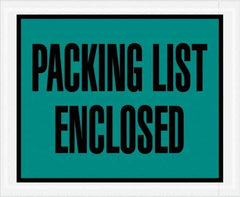 Value Collection - 1,000 Piece, 4-1/2" Long x 5-1/2" Wide, Packing List Envelope - Packing List Enclosed, Green - Apex Tool & Supply