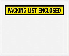 Value Collection - 1,000 Piece, 4-1/2" Long x 5-1/2" Wide, Packing List Envelope - Packing List Enclosed, Yellow - Apex Tool & Supply