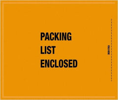 Value Collection - 1,000 Piece, 8-1/2" Long x 10" Wide, Packing List Envelope - Packing List Enclosed, Orange - Apex Tool & Supply