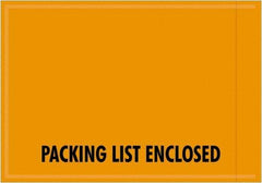 Value Collection - 1,000 Piece, 4-1/2" Long x 6" Wide, Packing List Envelope - Packing List Enclosed, Orange - Apex Tool & Supply