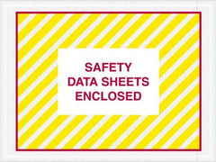 Value Collection - 1,000 Piece, 4-1/2" Long x 6" Wide, Packing List Envelope - Material Safety Data Sheets Enclosed, Printed & Clear - Apex Tool & Supply