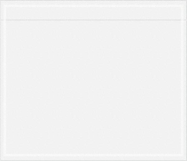 Value Collection - 1,000 Piece, 7" Long x 6" Wide, Packing List Envelope - Unprinted, Clear - Apex Tool & Supply