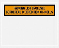 Value Collection - 1,000 Piece, 4-1/2" Long x 5-1/2" Wide, Packing List Envelope - Orange - Apex Tool & Supply