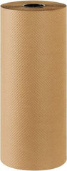 Made in USA - 300' Long x 24" Wide Roll of Indented Kraft Paper - 60 Lb Paper Weight - Apex Tool & Supply