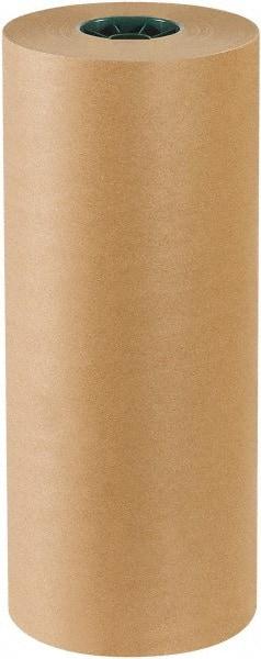 Made in USA - 600' Long x 18" Wide Roll of Kraft Paper with 10# Gloss Polyethylene - 50 Lb Paper Weight - Apex Tool & Supply