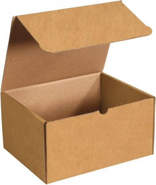 Made in USA - 9-1/4" Wide x 12-1/8" Long x 6-1/2" High Rectangle Crush Proof Mailers - 1 Wall, Kraft (Color) - Apex Tool & Supply