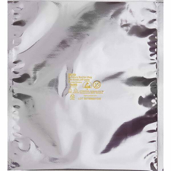 Made in USA - 8 x 12", 3.6 mil Moisture Barrier Bag - Silver - Apex Tool & Supply