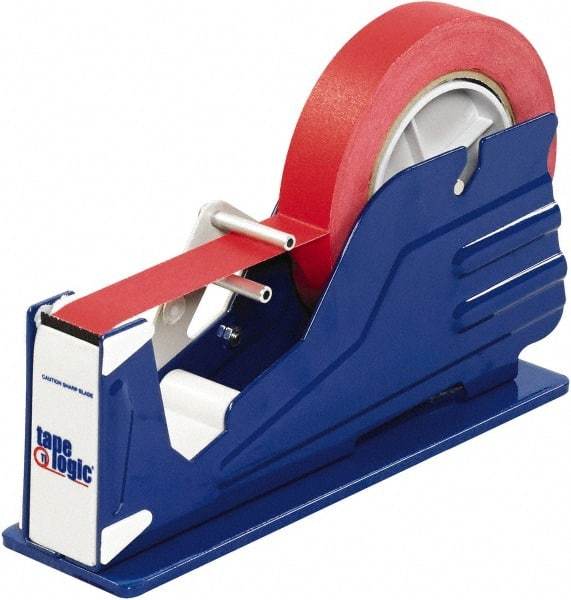 Tape Logic - 1" Wide, Single Roll, Manual Table/Desk Tape Dispenser - Metal, Unlimited Dispensed Tape Length - Apex Tool & Supply