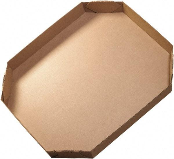 Made in USA - 38" Wide x 46" Long x 6" High Heavy Duty Corrugated Box - 1 Wall, Kraft (Color), 95 Lb Capacity - Apex Tool & Supply