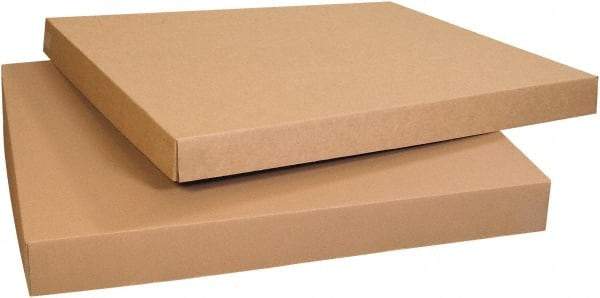 Made in USA - 40" Wide x 48" Long x 5" High Rectangle Corrugated Shipping Box - 1 Wall, Kraft (Color), 95 Lb Capacity - Apex Tool & Supply