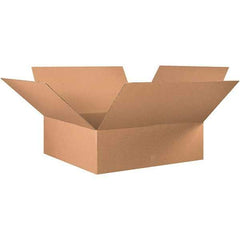 Made in USA - 36" Wide x 36" Long x 12" High Rectangle Corrugated Shipping Box - 1 Wall, Kraft (Color), 65 Lb Capacity - Apex Tool & Supply