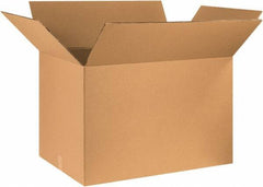 Made in USA - 24" Wide x 36" Long x 24" High Rectangle Heavy Duty Corrugated Box - 2 Walls, Kraft (Color), 100 Lb Capacity - Apex Tool & Supply