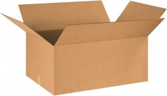 Made in USA - 24" Wide x 36" Long x 18" High Rectangle Corrugated Shipping Box - 1 Wall, Kraft (Color), 65 Lb Capacity - Apex Tool & Supply