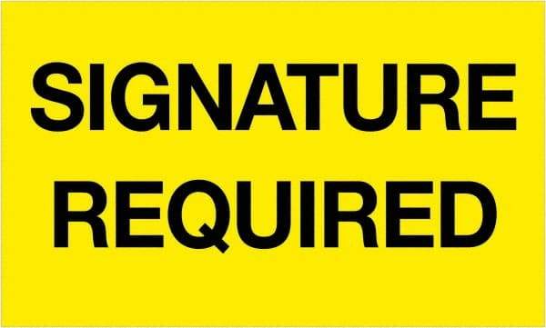 Tape Logic - 5" Long, Fluorescent Yellow Paper Shipping Label - For Multi-Use - Apex Tool & Supply
