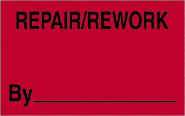 Tape Logic - 2" Long, Fluorescent Red Paper Shipping Label - For Multi-Use - Apex Tool & Supply