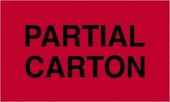 Tape Logic - 4" Long, Fluorescent Red Paper Shipping Label - For Multi-Use - Apex Tool & Supply