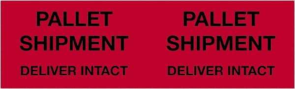 Tape Logic - 10" Long, Fluorescent Red Paper Shipping Label - For Multi-Use - Apex Tool & Supply