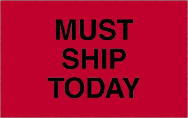 Tape Logic - 2" Long, Fluorescent Red Paper Shipping Label - For Multi-Use - Apex Tool & Supply