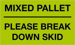 Tape Logic - 5" Long, Fluorescent Green Paper Shipping Label - For Multi-Use - Apex Tool & Supply