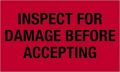 Tape Logic - 5" Long, Fluorescent Red Paper Shipping Label - For Multi-Use - Apex Tool & Supply