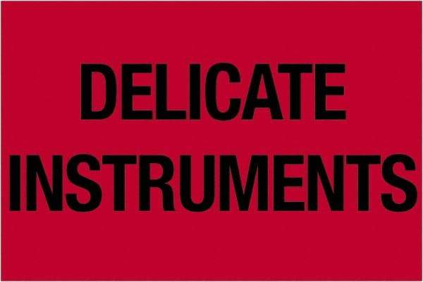Tape Logic - 3" Long, Fluorescent Red Paper Shipping Label - For Multi-Use - Apex Tool & Supply