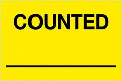 Tape Logic - 3" Long, Fluorescent Yellow Paper Inventory Labels - For Multi-Use - Apex Tool & Supply