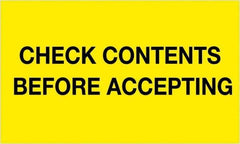 Tape Logic - 5" Long, Fluorescent Yellow Paper Shipping Label - For Multi-Use - Apex Tool & Supply