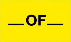 Tape Logic - 5" Long, Fluorescent Yellow Paper Shipping Label - For Multi-Use - Apex Tool & Supply
