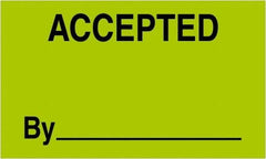 Tape Logic - 5" Long, Fluorescent Green Paper Shipping Label - For Multi-Use - Apex Tool & Supply
