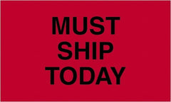Tape Logic - 5" Long, Fluorescent Red Paper Shipping Label - For Multi-Use - Apex Tool & Supply
