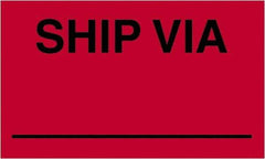 Tape Logic - 5" Long, Fluorescent Red Paper Shipping Label - For Multi-Use - Apex Tool & Supply