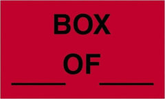 Tape Logic - 5" Long, Fluorescent Red Paper Shipping Label - For Multi-Use - Apex Tool & Supply